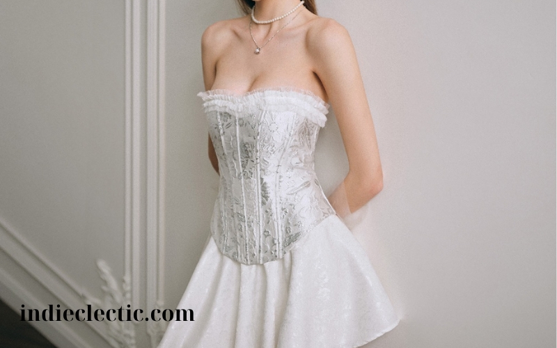 Váy Mini Corset Iris Dáng Ôm Họa Tiết Hoa (3)